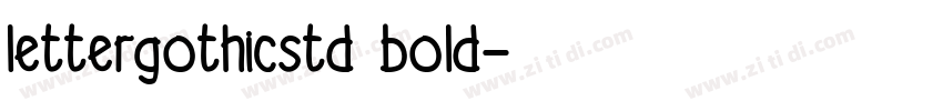 lettergothicstd bold字体转换